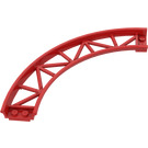 LEGO Red Rail 13 x 13 Curved with Edges (25061)